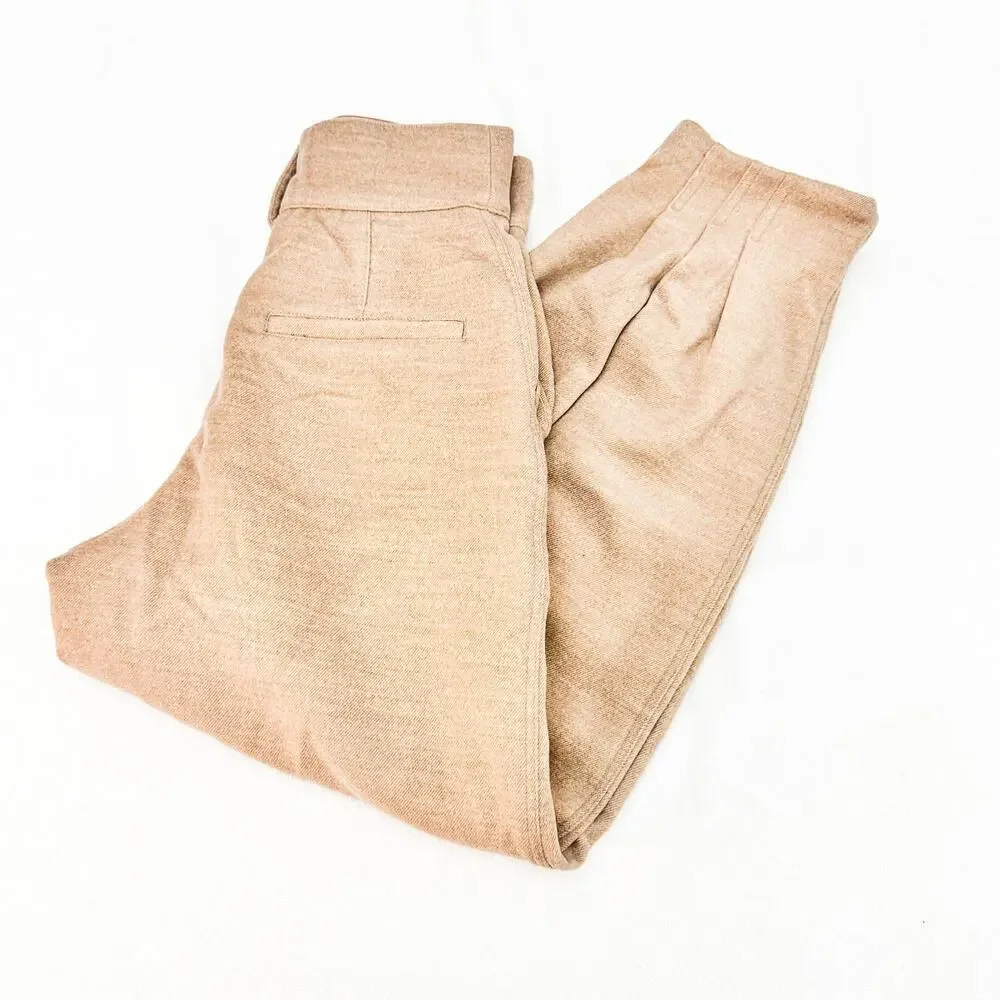 Free People Light Brown Balloon Jogger Style Slack Dress Pants Size 4